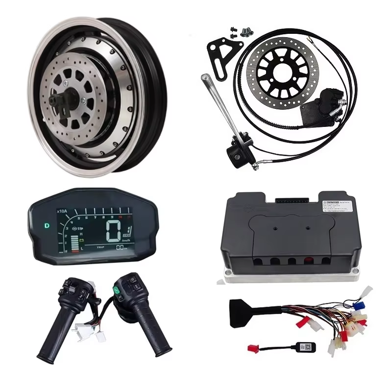 72V 5000W Hub Motor Kit - QSMOTOR 5000W 72V 14 Inci Kit