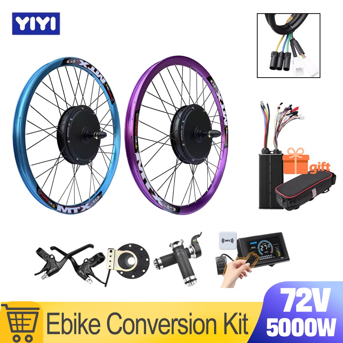 Kit Konversi Motor Roda EBike  - Ebike Conversion Kit 72V 3000W ulasan dan harga