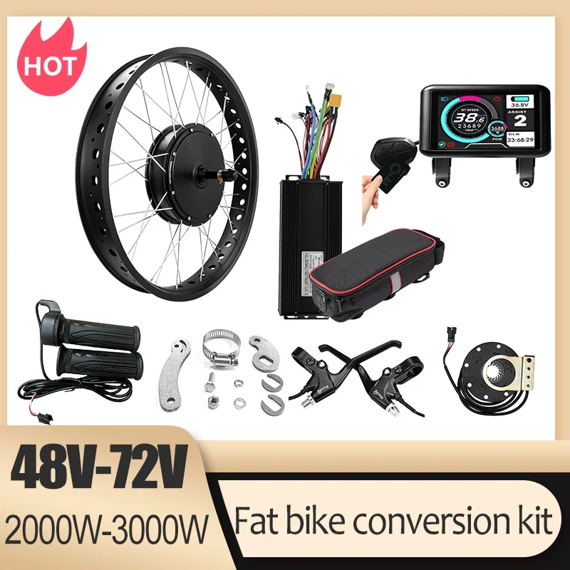 Kit Konversi Sepeda Salju 72V  - Ebike Conversion Kit 72V 3000W ulasan dan harga